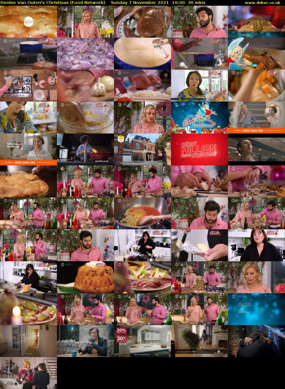 Denise Van Outen's Christmas (Food Network) Sunday 7 November 2021 10:00 - 10:30