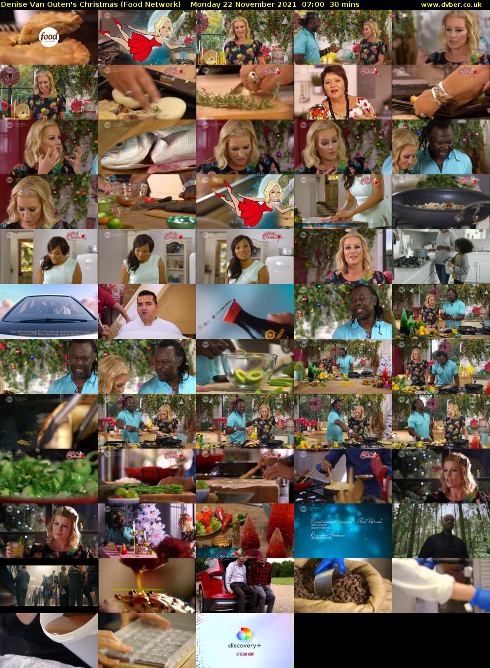 Denise Van Outen's Christmas (Food Network) Monday 22 November 2021 07:00 - 07:30