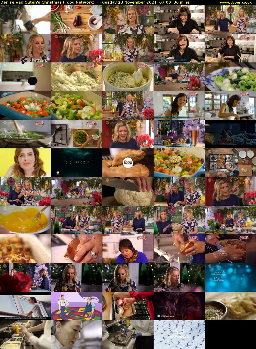 Denise Van Outen's Christmas (Food Network) Tuesday 23 November 2021 07:00 - 07:30
