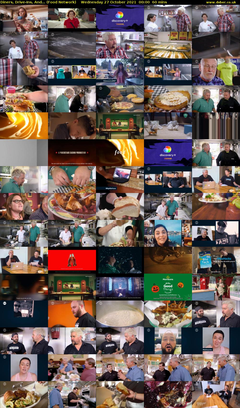 Diners, Drive-Ins, And... (Food Network) Wednesday 27 October 2021 00:00 - 01:00