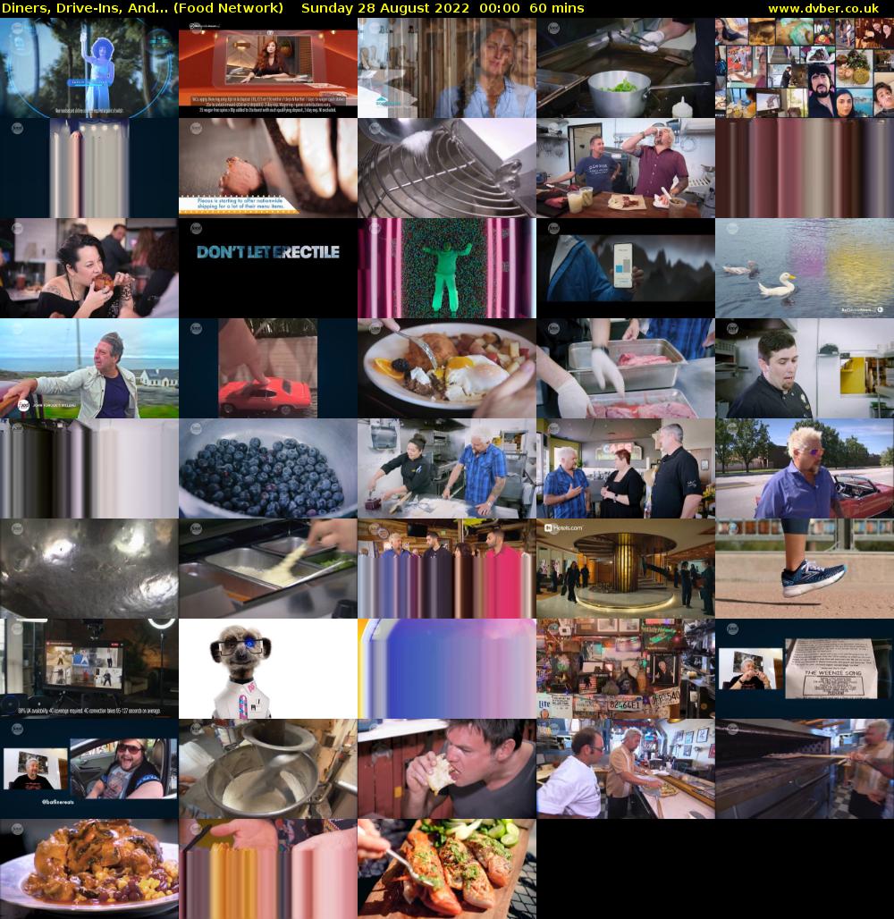 Diners, Drive-Ins, And... (Food Network) Sunday 28 August 2022 00:00 - 01:00