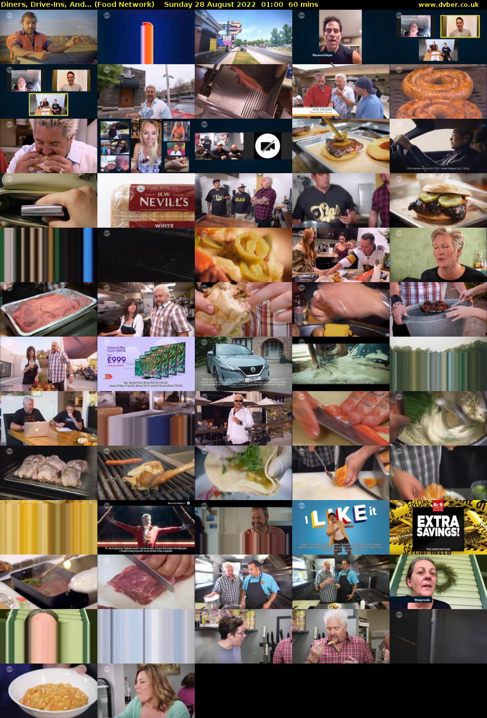 Diners, Drive-Ins, And... (Food Network) Sunday 28 August 2022 01:00 - 02:00