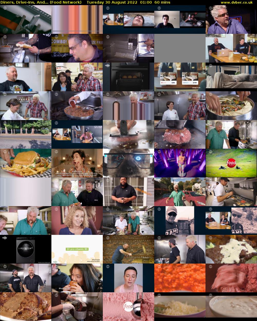 Diners, Drive-Ins, And... (Food Network) Tuesday 30 August 2022 01:00 - 02:00