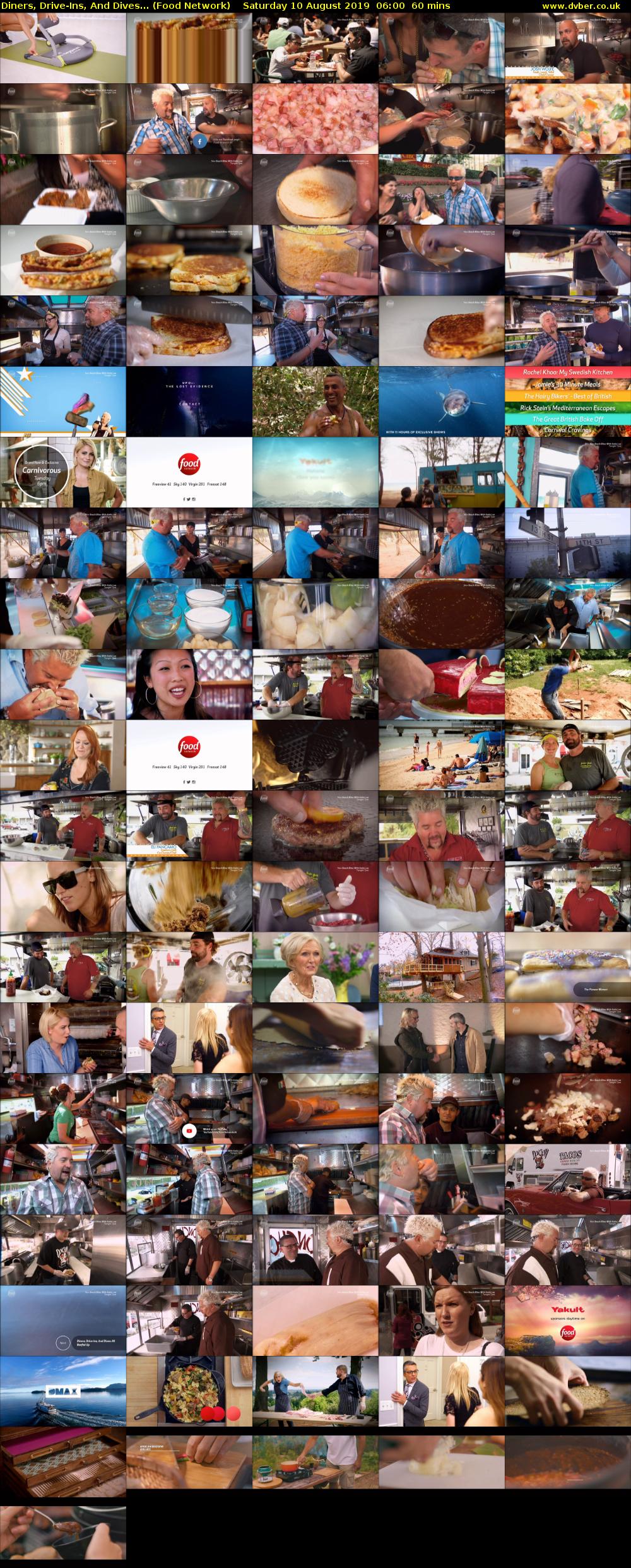 Diners, Drive-Ins, And Dives... (Food Network) Saturday 10 August 2019 06:00 - 07:00