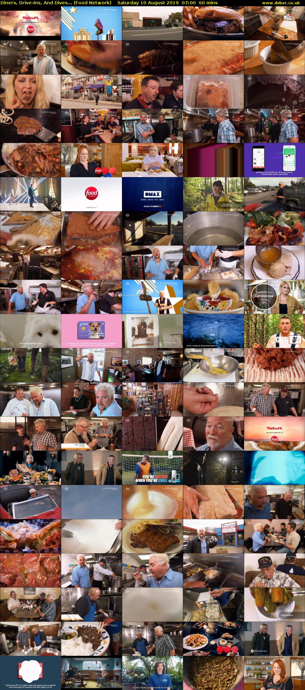 Diners, Drive-Ins, And Dives... (Food Network) Saturday 10 August 2019 07:00 - 08:00