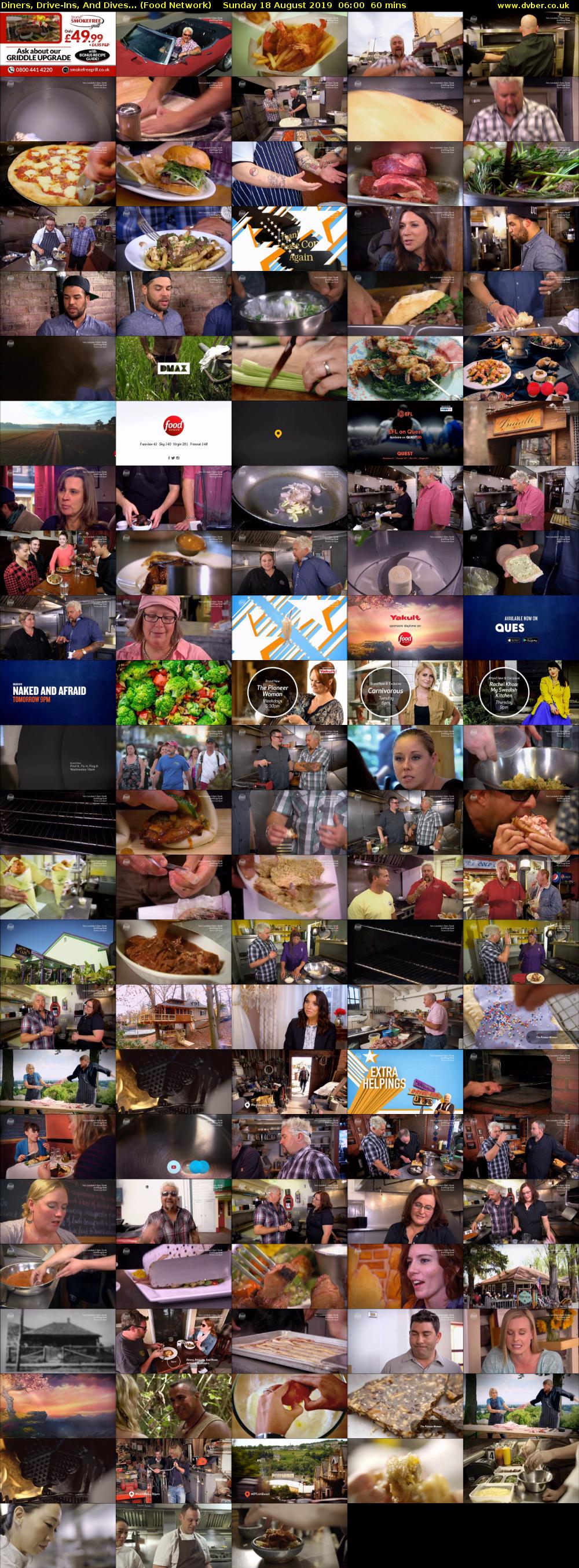 Diners, Drive-Ins, And Dives... (Food Network) Sunday 18 August 2019 06:00 - 07:00