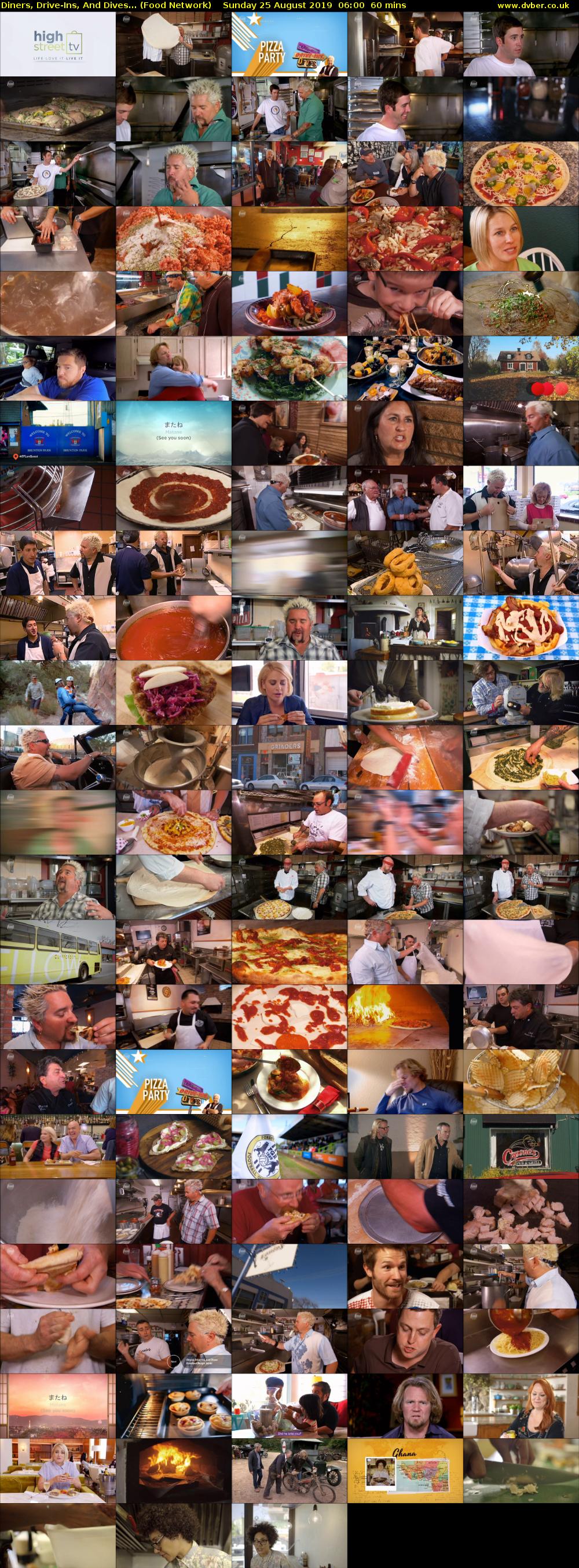 Diners, Drive-Ins, And Dives... (Food Network) Sunday 25 August 2019 06:00 - 07:00