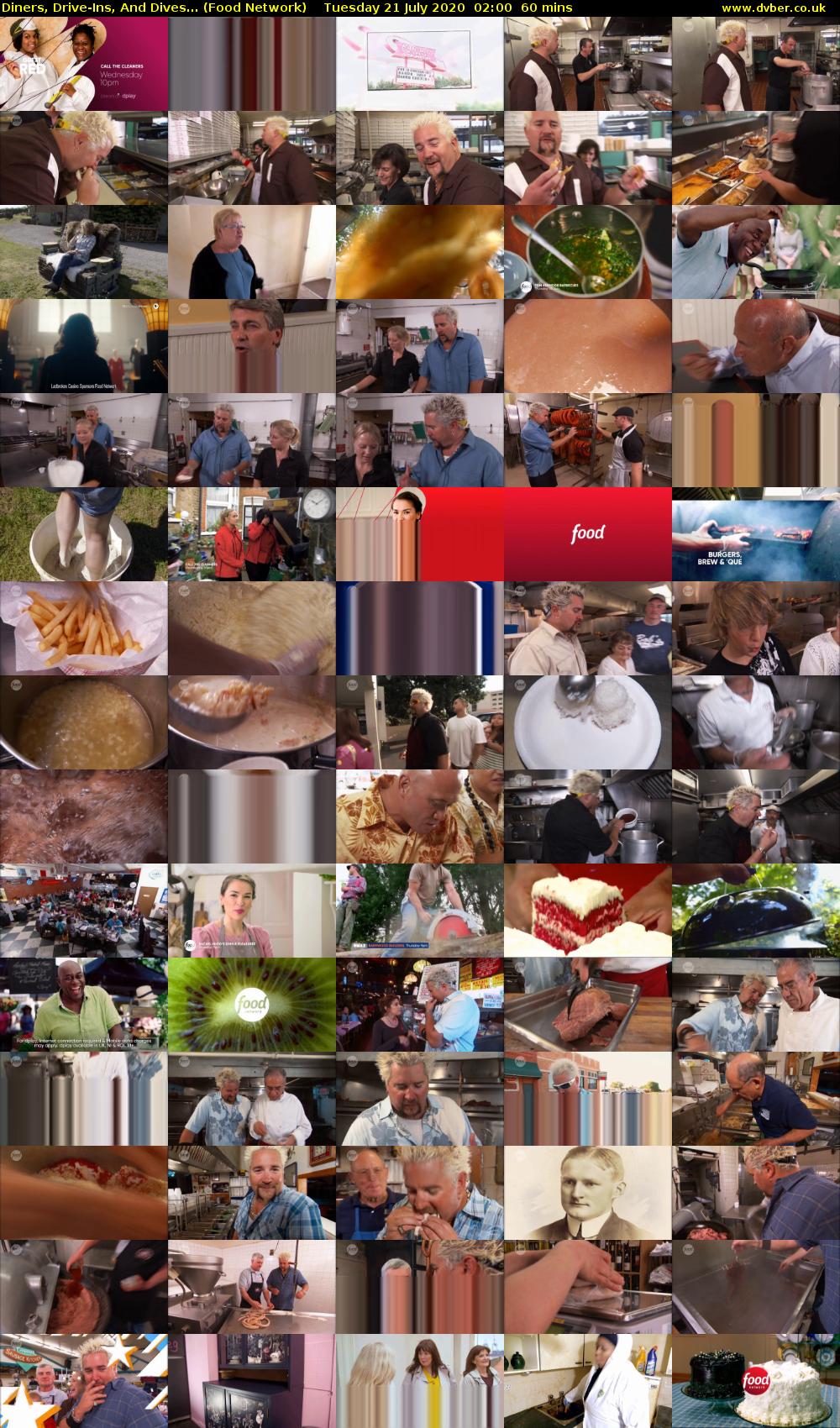 Diners, Drive-Ins, And Dives... (Food Network) Tuesday 21 July 2020 02:00 - 03:00