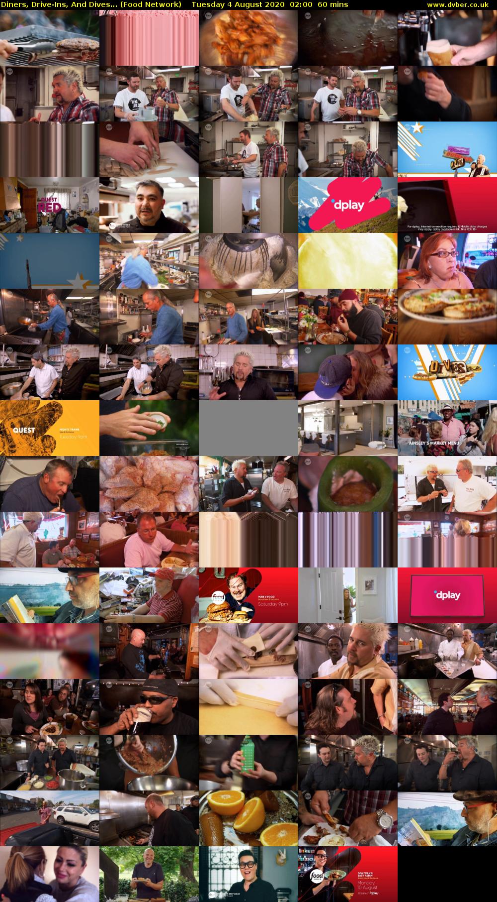 Diners, Drive-Ins, And Dives... (Food Network) Tuesday 4 August 2020 02:00 - 03:00