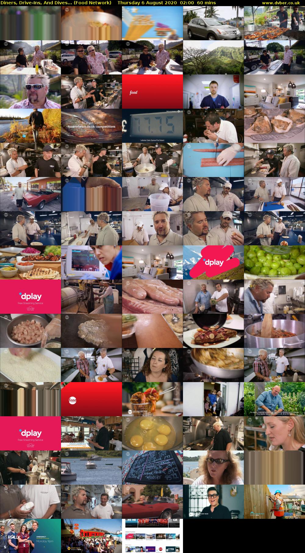 Diners, Drive-Ins, And Dives... (Food Network) Thursday 6 August 2020 02:00 - 03:00