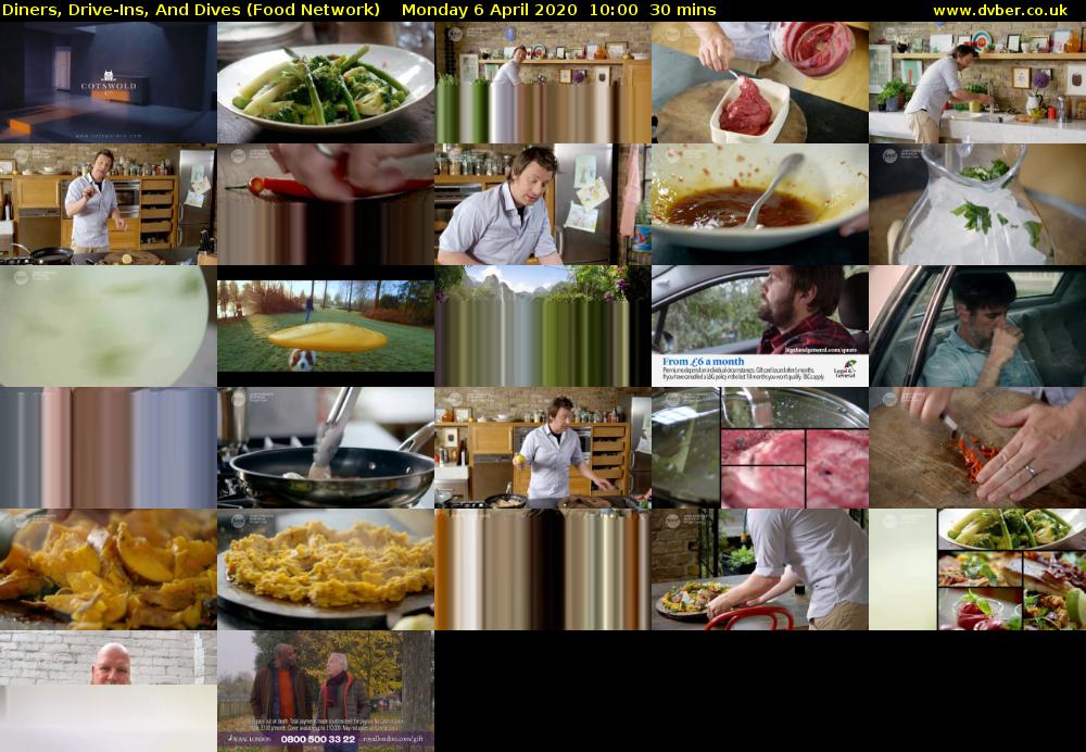 Diners, Drive-Ins, And Dives (Food Network) Monday 6 April 2020 10:00 - 10:30