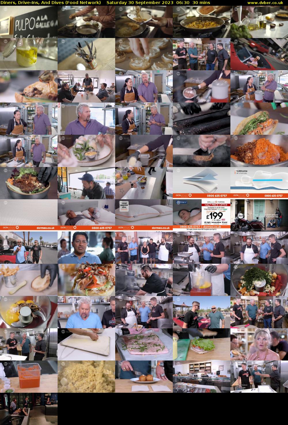Diners, Drive-Ins, And Dives (Food Network) Saturday 30 September 2023 06:30 - 07:00