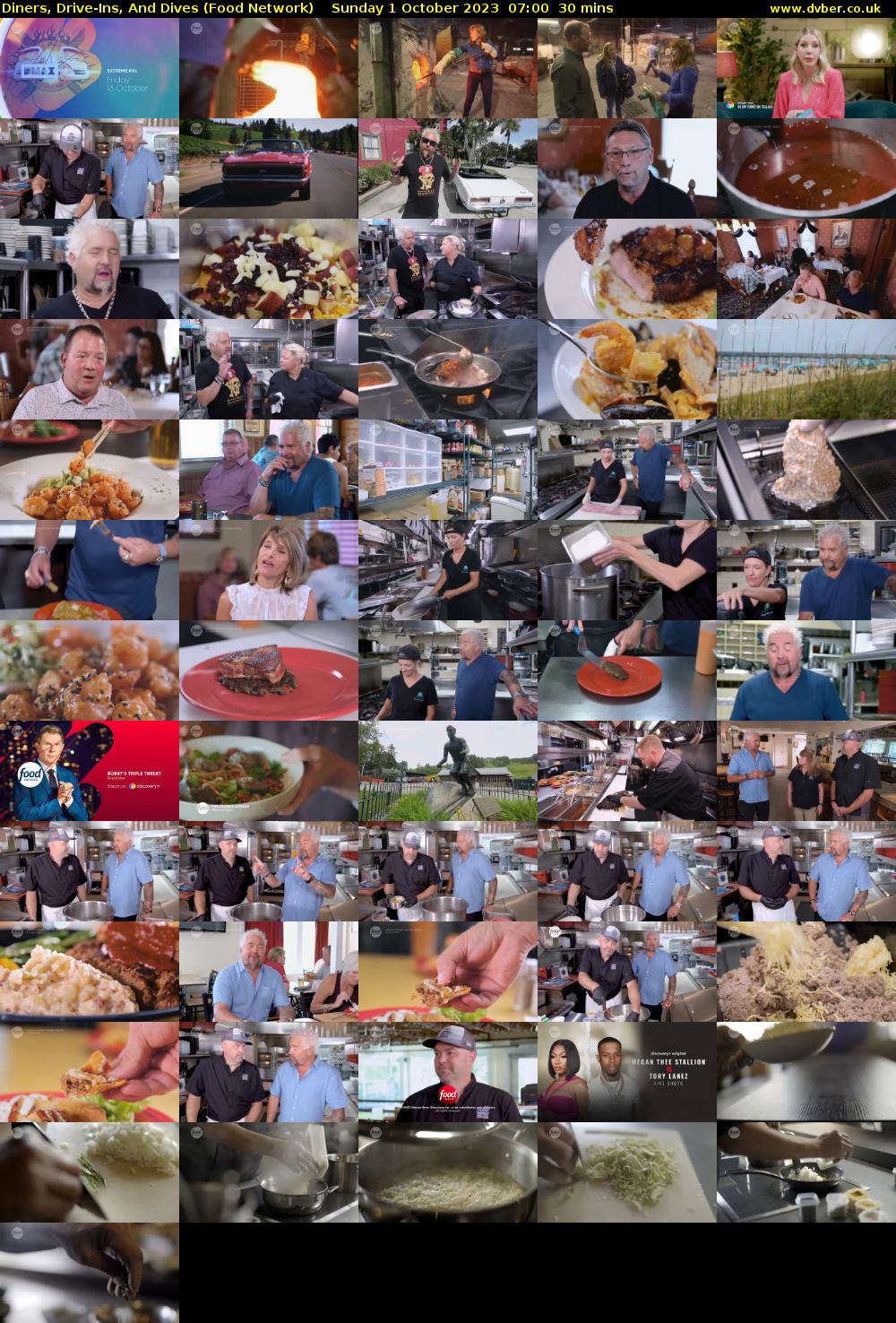 Diners, Drive-Ins, And Dives (Food Network) Sunday 1 October 2023 07:00 - 07:30