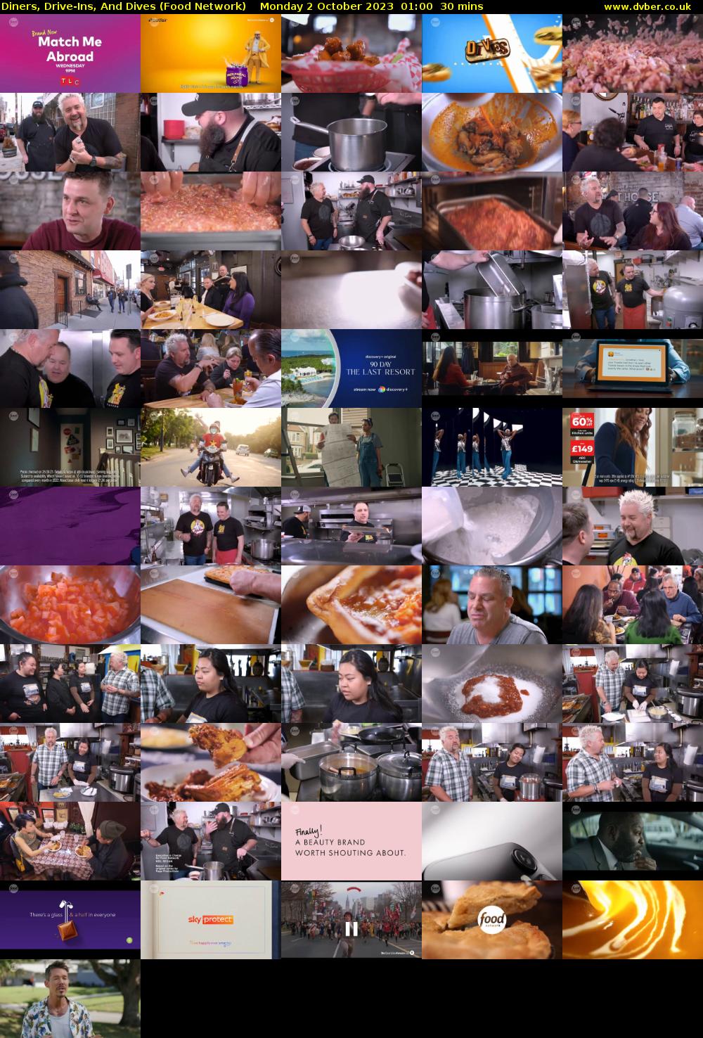 Diners, Drive-Ins, And Dives (Food Network) Monday 2 October 2023 01:00 - 01:30