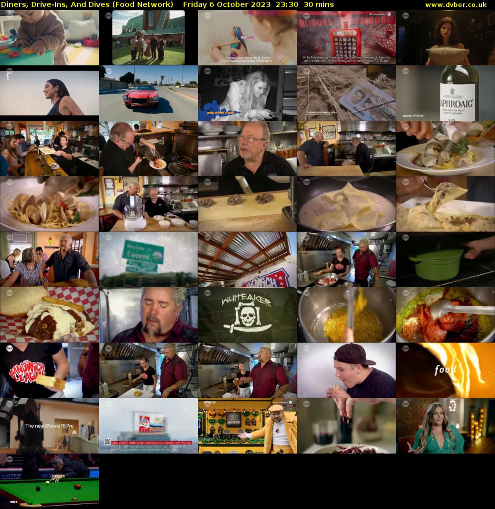 Diners, Drive-Ins, And Dives (Food Network) Friday 6 October 2023 23:30 - 00:00