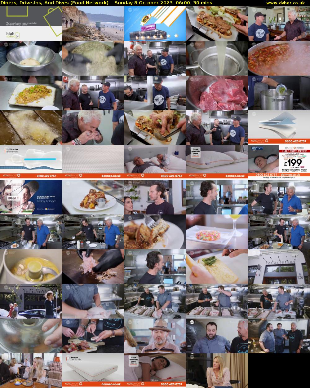 Diners, Drive-Ins, And Dives (Food Network) Sunday 8 October 2023 06:00 - 06:30