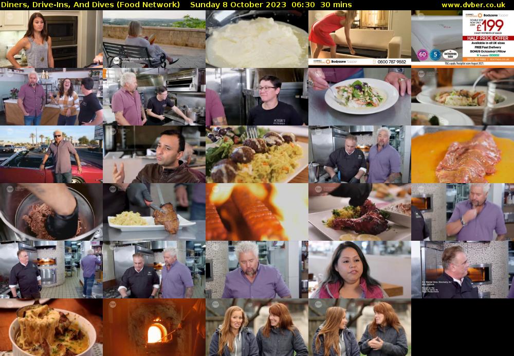 Diners, Drive-Ins, And Dives (Food Network) Sunday 8 October 2023 06:30 - 07:00