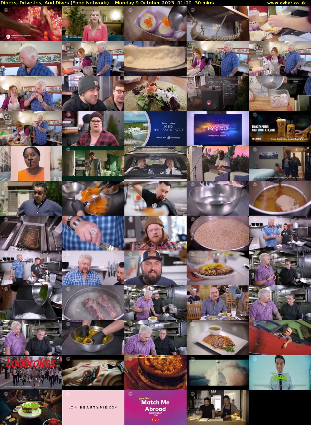 Diners, Drive-Ins, And Dives (Food Network) Monday 9 October 2023 01:00 - 01:30