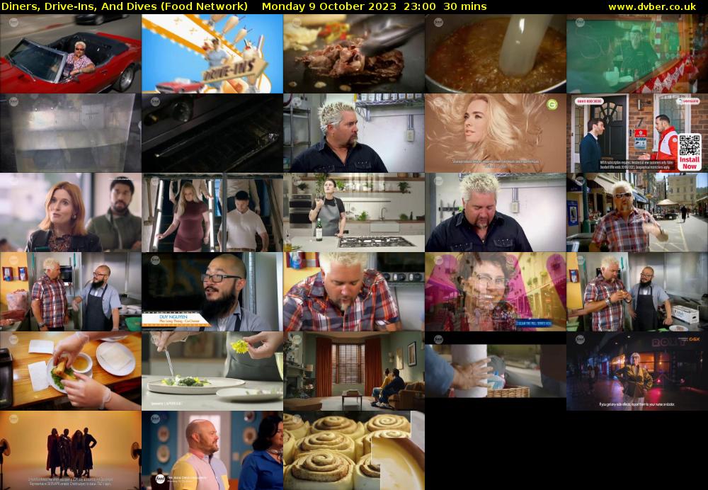 Diners, Drive-Ins, And Dives (Food Network) Monday 9 October 2023 23:00 - 23:30