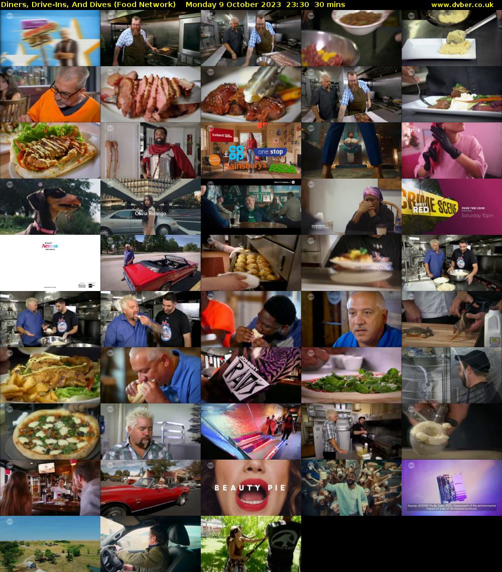 Diners, Drive-Ins, And Dives (Food Network) Monday 9 October 2023 23:30 - 00:00