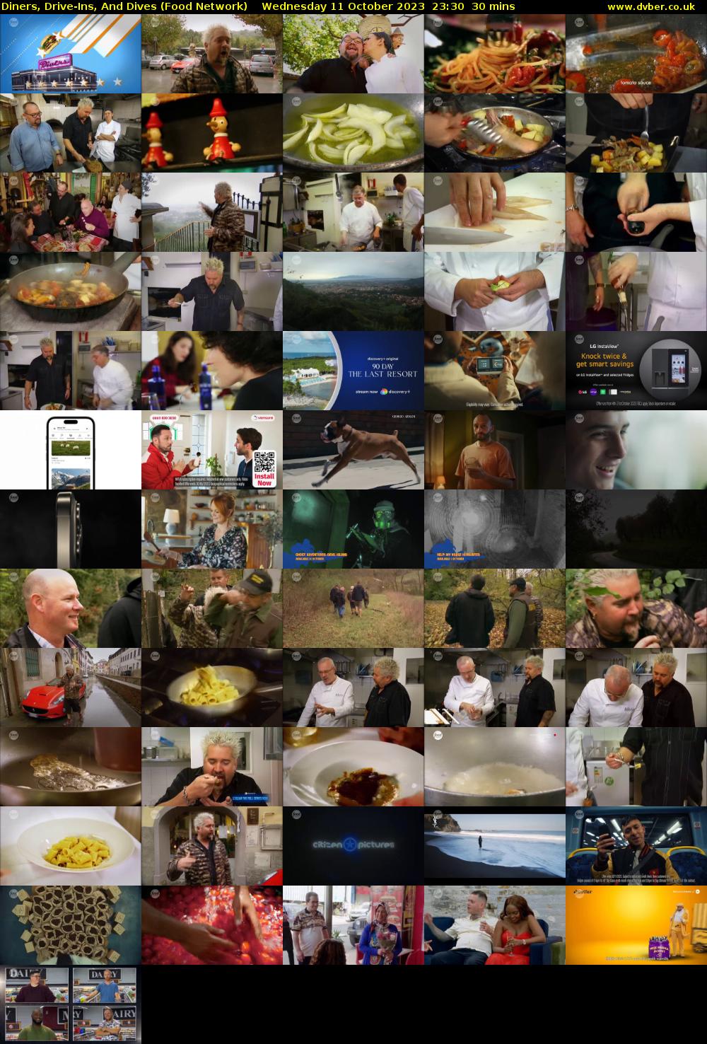 Diners, Drive-Ins, And Dives (Food Network) Wednesday 11 October 2023 23:30 - 00:00
