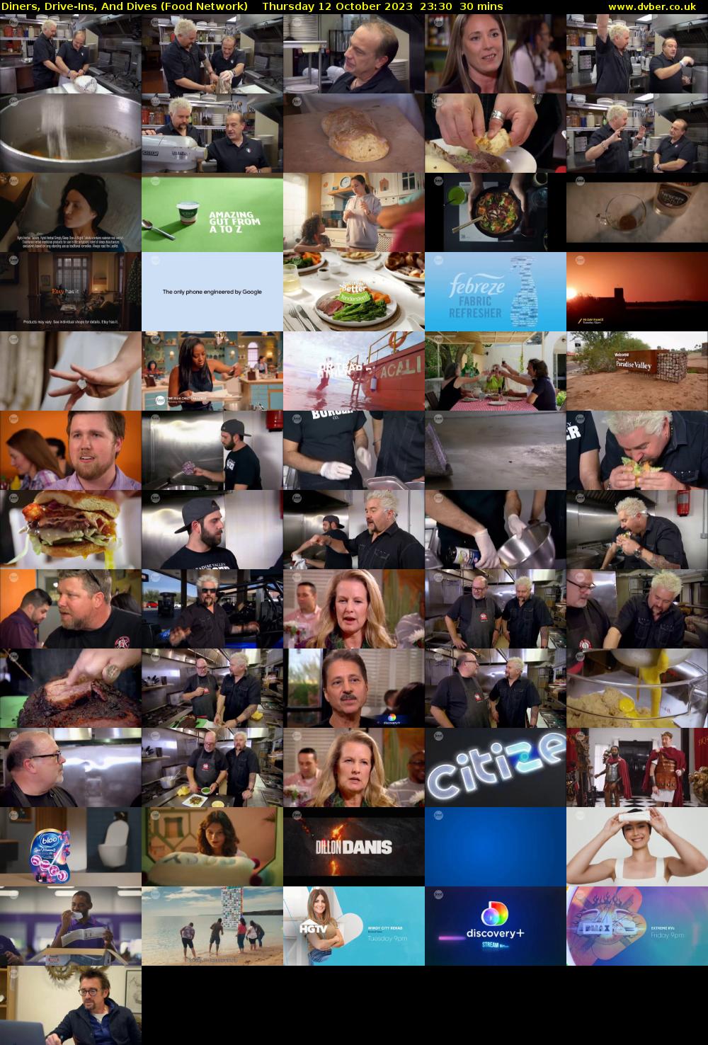 Diners, Drive-Ins, And Dives (Food Network) Thursday 12 October 2023 23:30 - 00:00