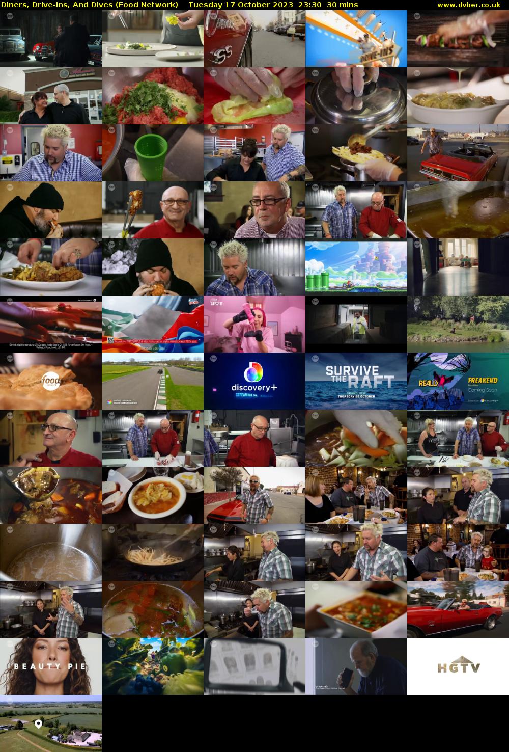 Diners, Drive-Ins, And Dives (Food Network) Tuesday 17 October 2023 23:30 - 00:00