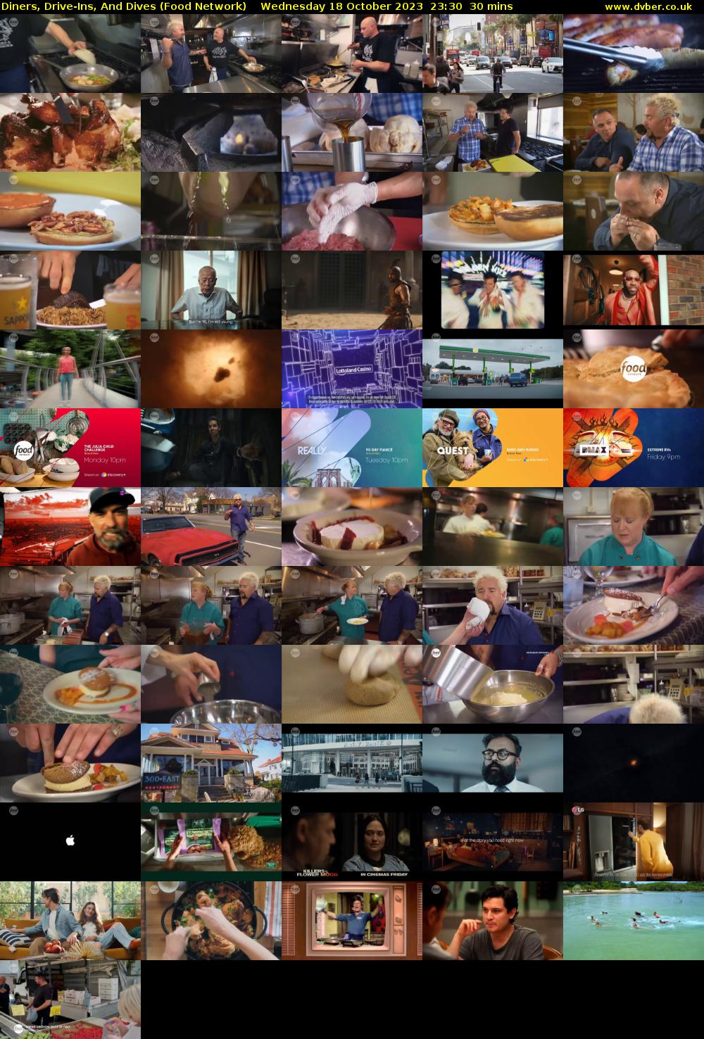 Diners, Drive-Ins, And Dives (Food Network) Wednesday 18 October 2023 23:30 - 00:00