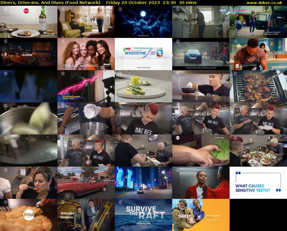 Diners, Drive-Ins, And Dives (Food Network) Friday 20 October 2023 23:30 - 00:00