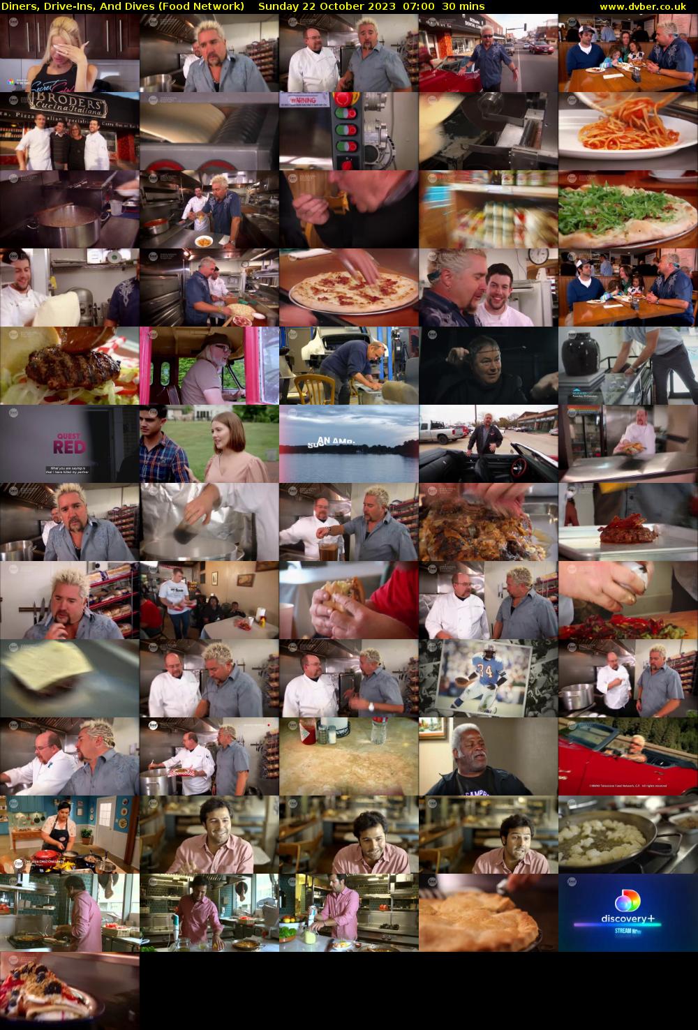 Diners, Drive-Ins, And Dives (Food Network) Sunday 22 October 2023 07:00 - 07:30