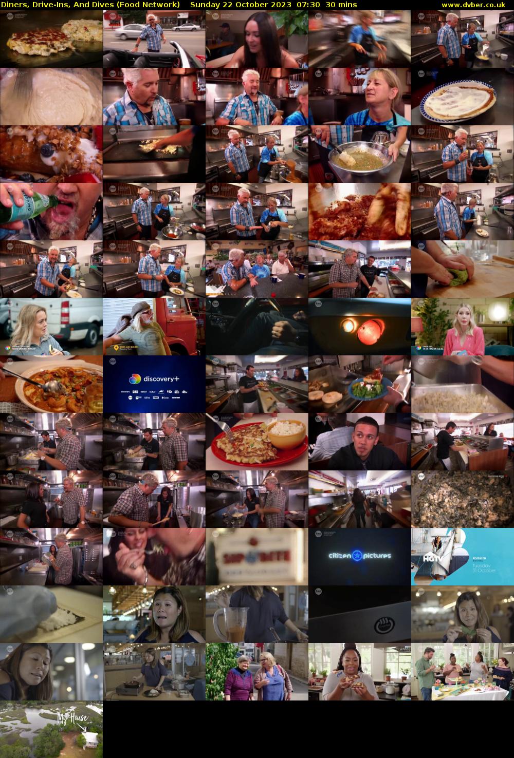 Diners, Drive-Ins, And Dives (Food Network) Sunday 22 October 2023 07:30 - 08:00
