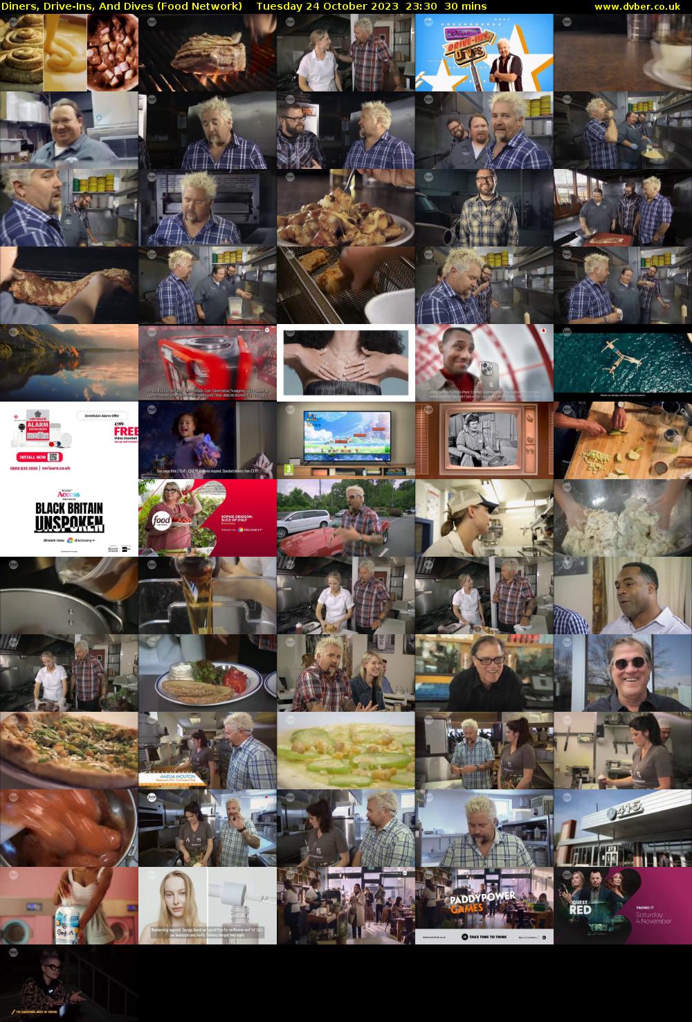 Diners, Drive-Ins, And Dives (Food Network) Tuesday 24 October 2023 23:30 - 00:00