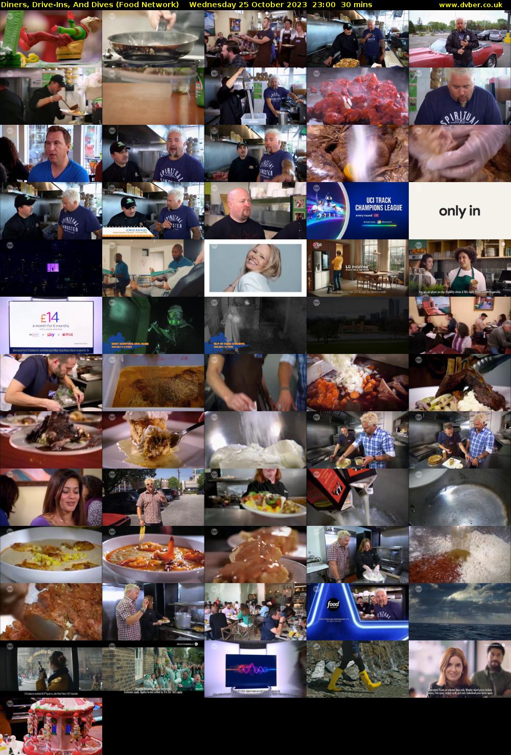 Diners, Drive-Ins, And Dives (Food Network) Wednesday 25 October 2023 23:00 - 23:30