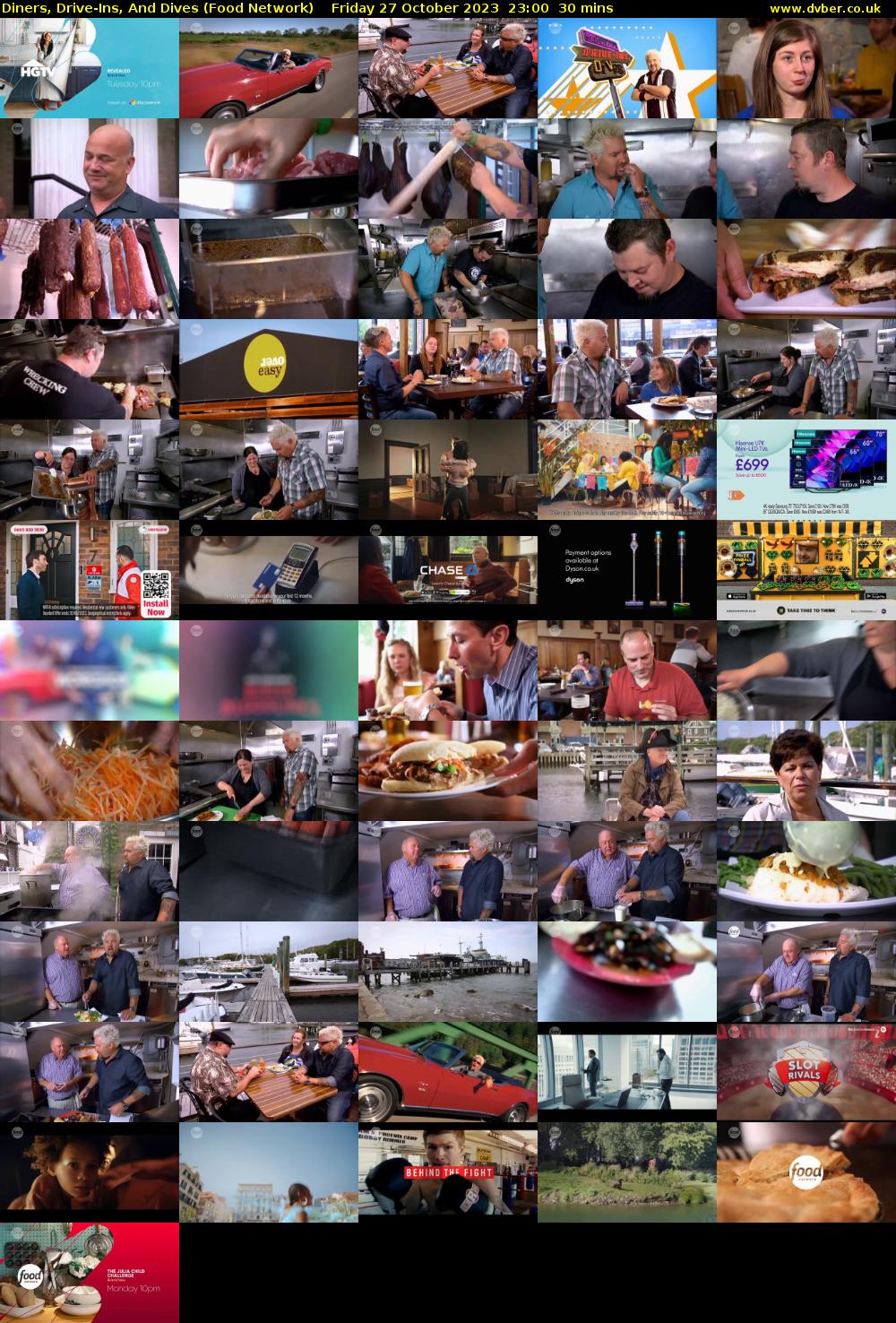 Diners, Drive-Ins, And Dives (Food Network) Friday 27 October 2023 23:00 - 23:30