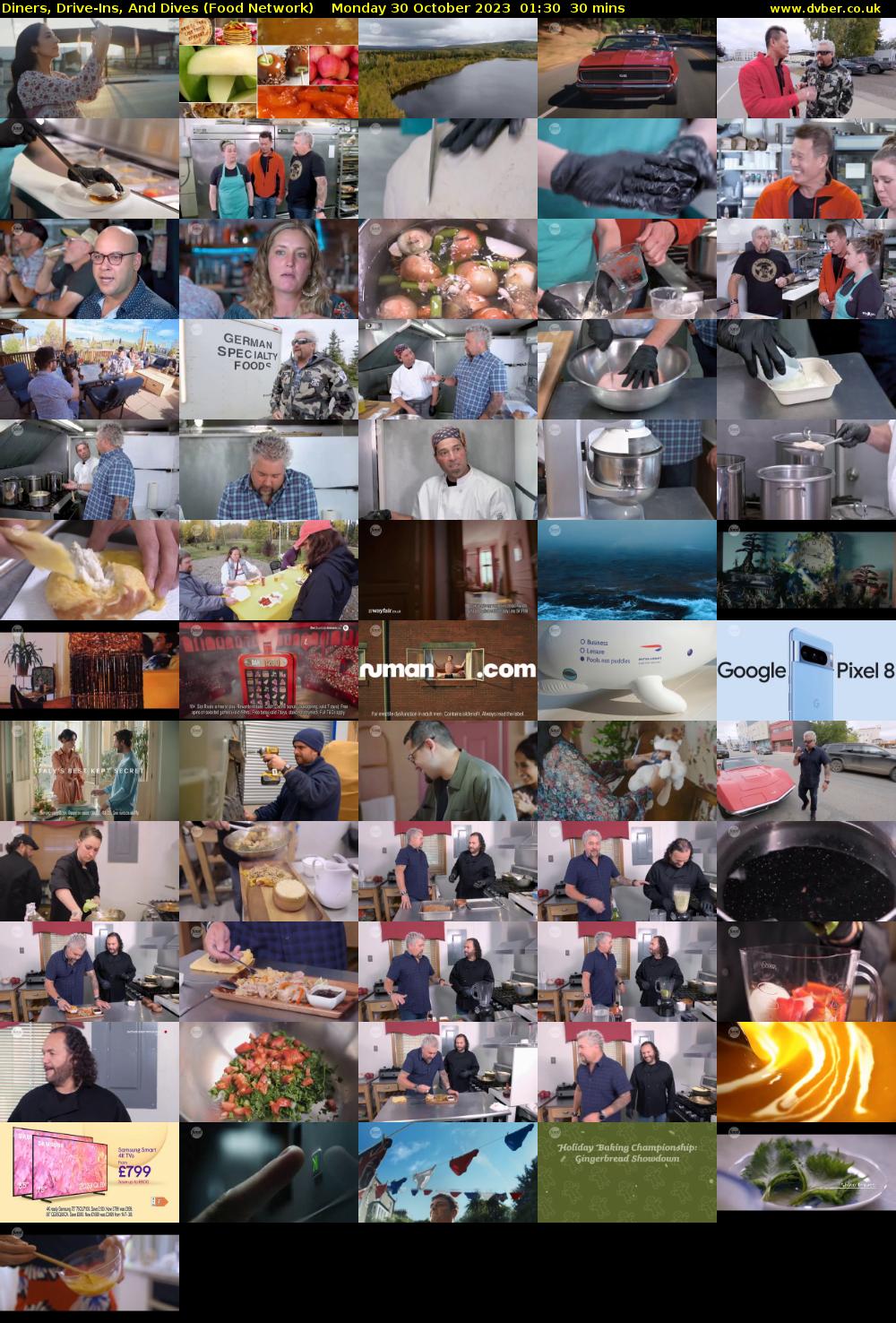 Diners, Drive-Ins, And Dives (Food Network) Monday 30 October 2023 01:30 - 02:00