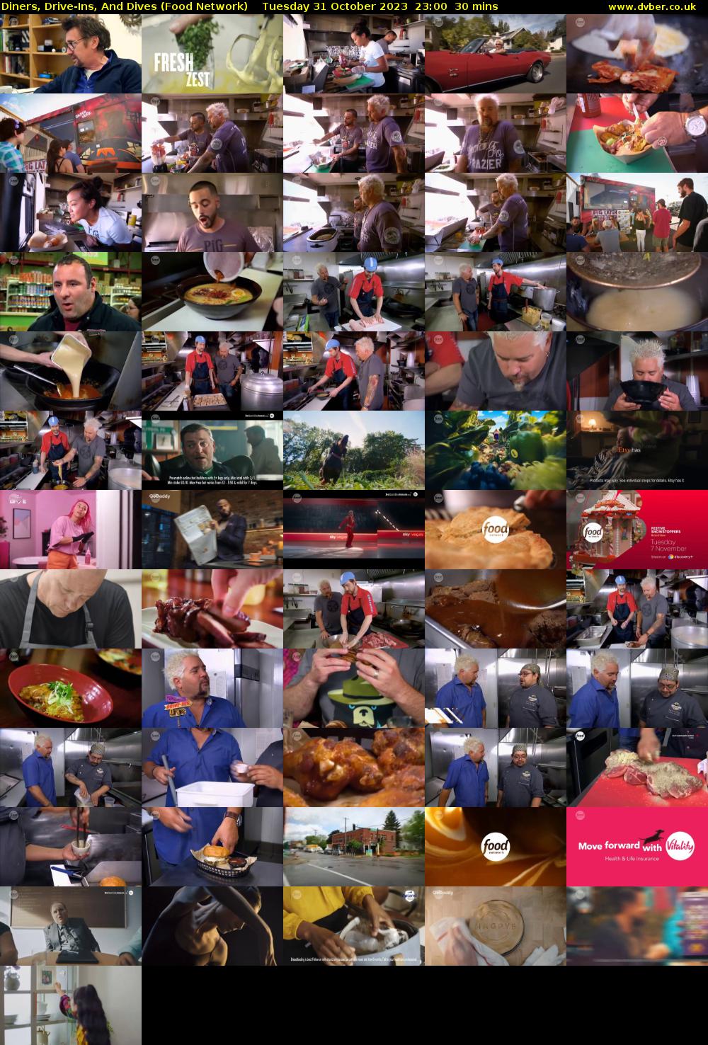 Diners, Drive-Ins, And Dives (Food Network) Tuesday 31 October 2023 23:00 - 23:30