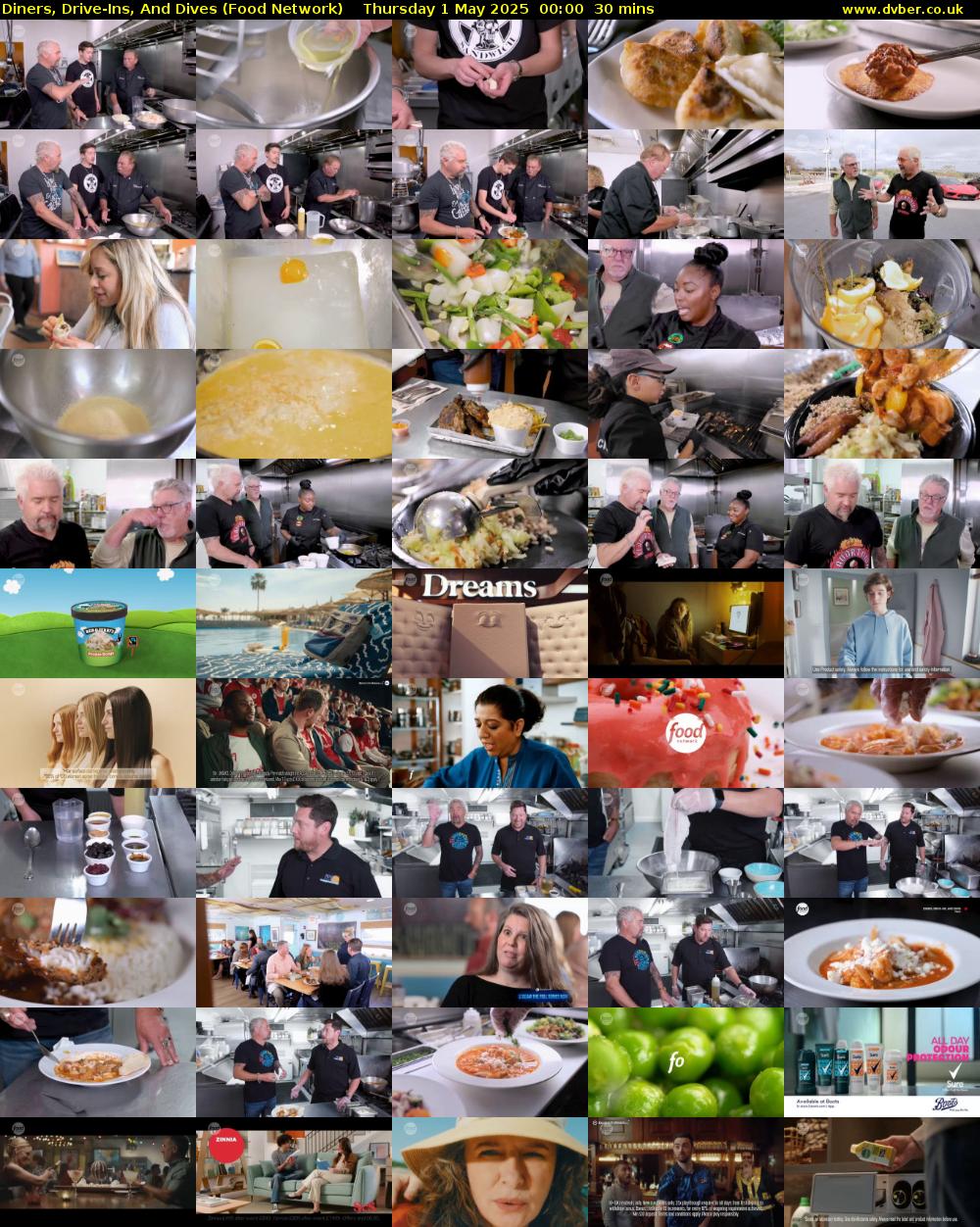Diners, Drive-Ins, And Dives (Food Network) Thursday 1 May 2025 00:00 - 00:30