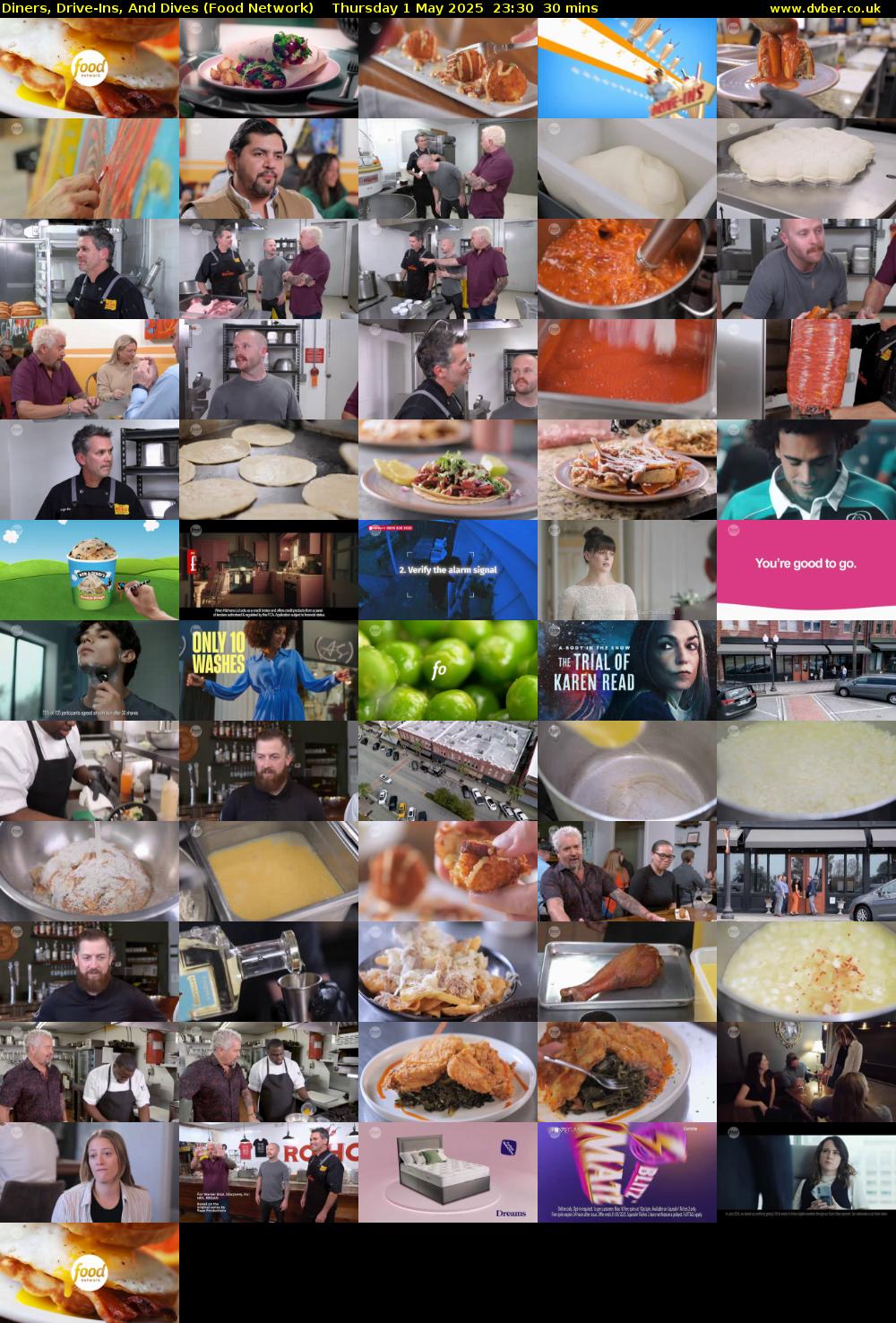 Diners, Drive-Ins, And Dives (Food Network) Thursday 1 May 2025 23:30 - 00:00