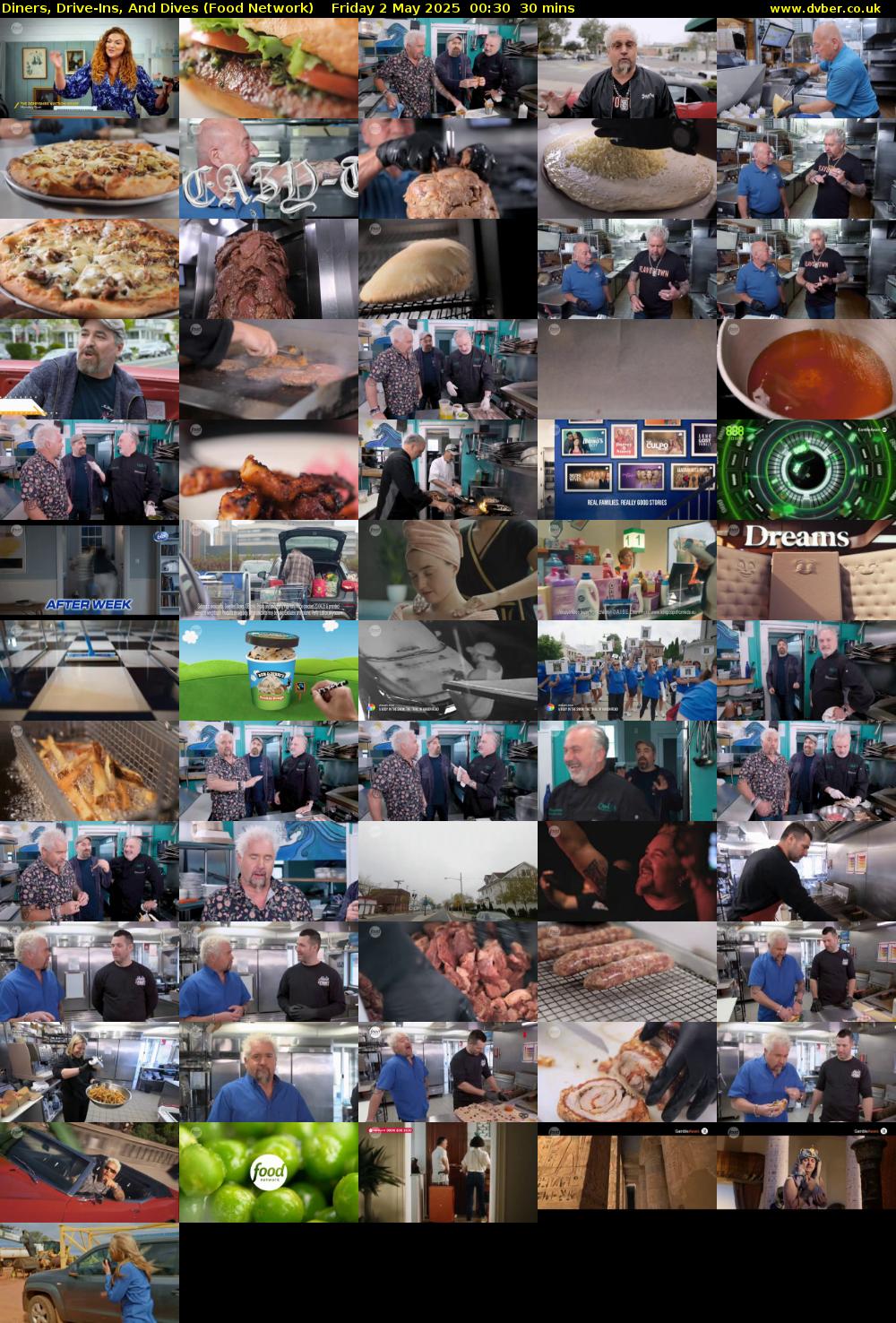 Diners, Drive-Ins, And Dives (Food Network) Friday 2 May 2025 00:30 - 01:00