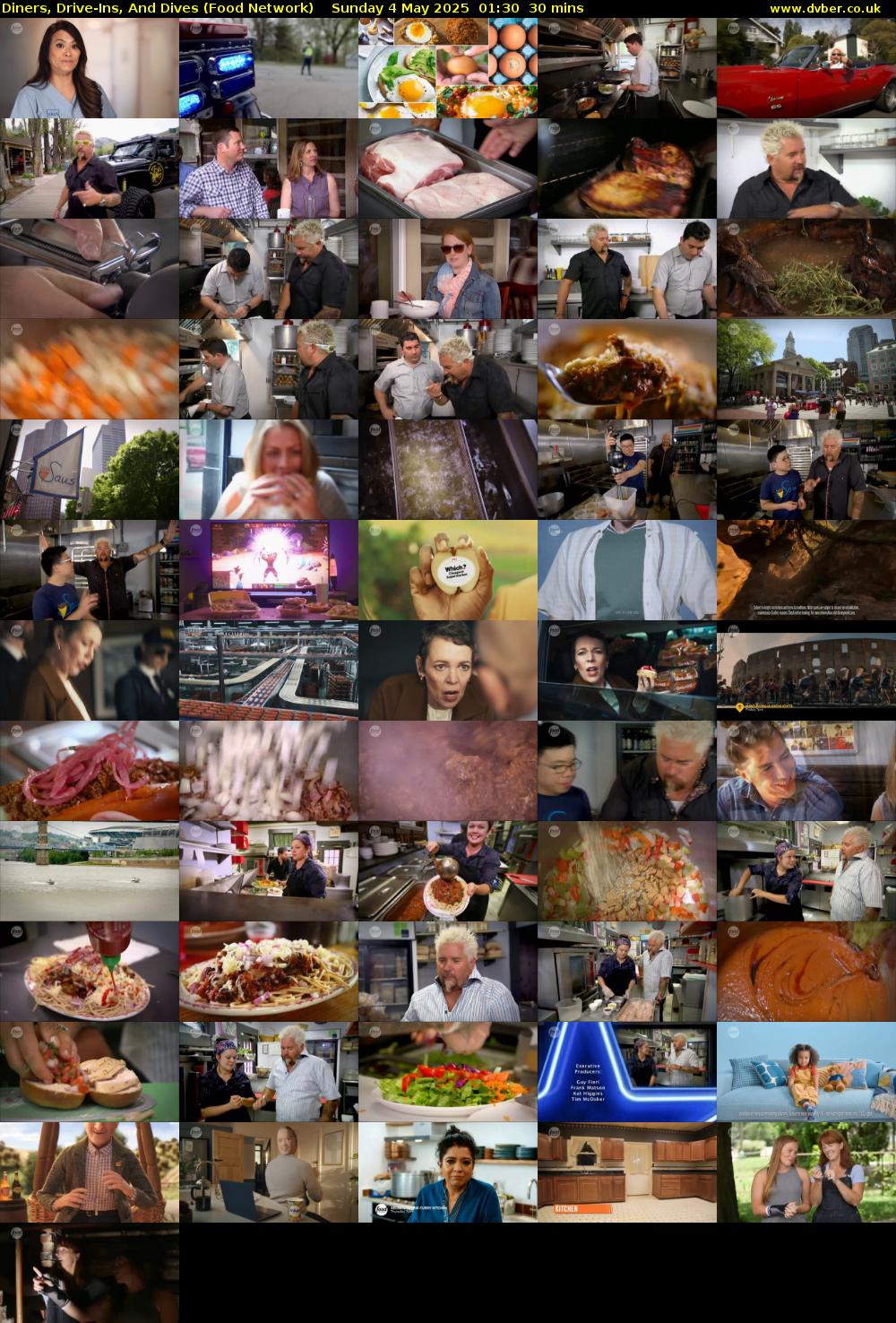 Diners, Drive-Ins, And Dives (Food Network) Sunday 4 May 2025 01:30 - 02:00