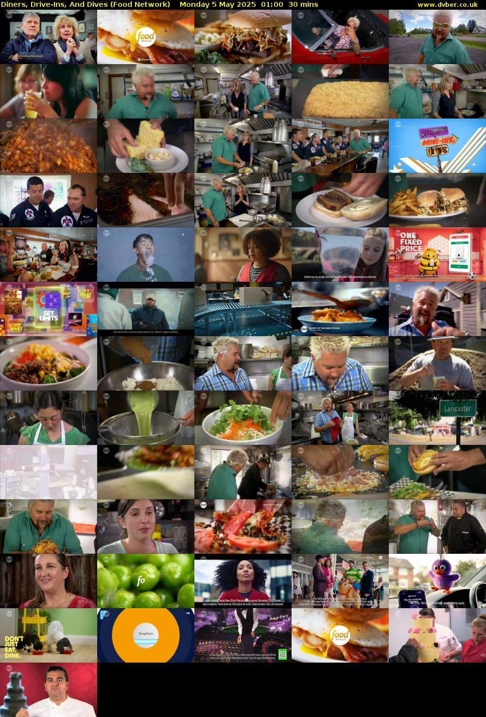 Diners, Drive-Ins, And Dives (Food Network) Monday 5 May 2025 01:00 - 01:30