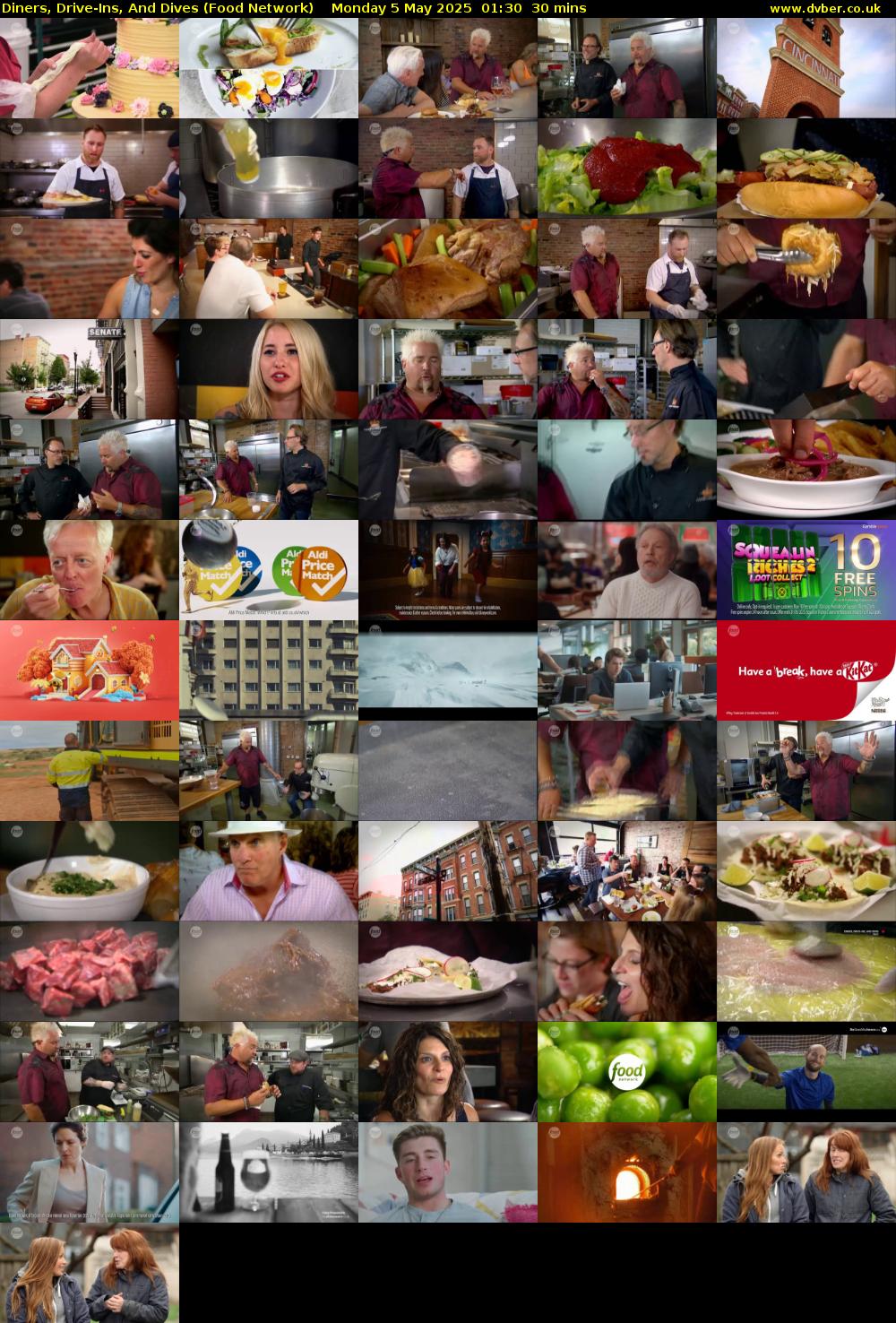 Diners, Drive-Ins, And Dives (Food Network) Monday 5 May 2025 01:30 - 02:00