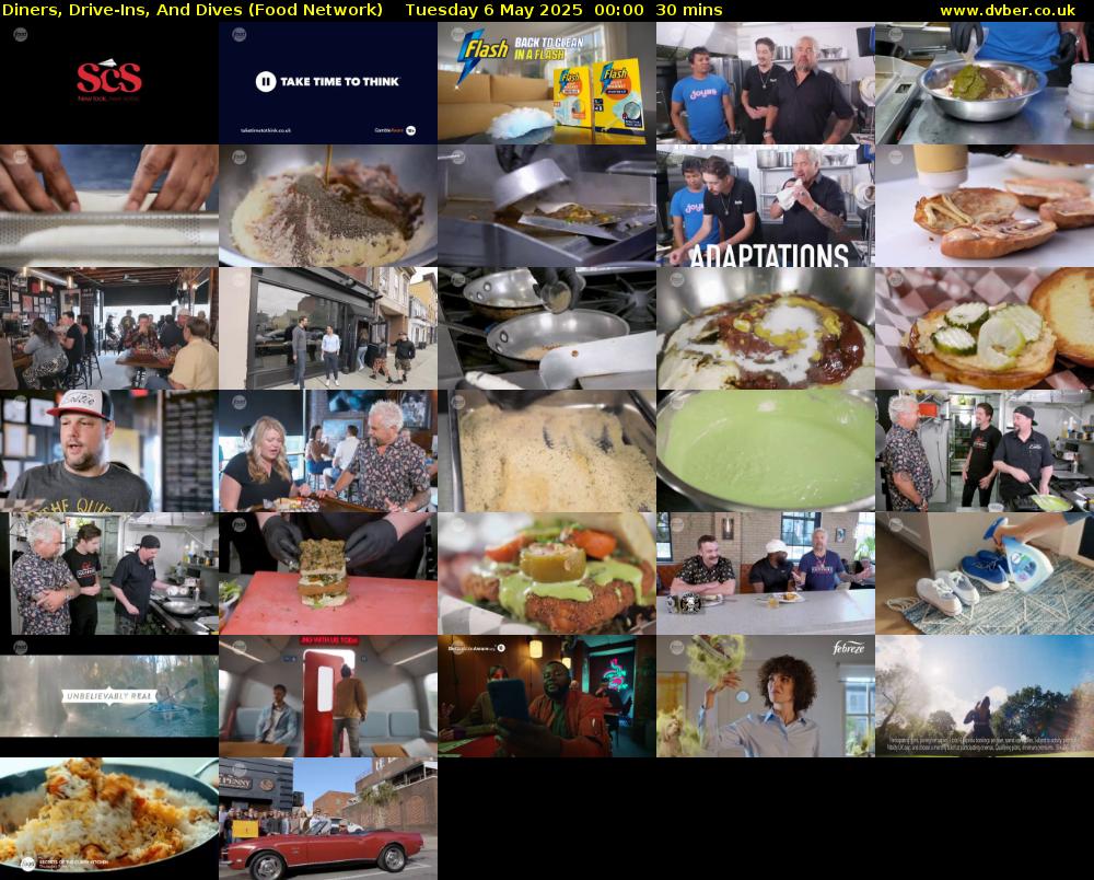 Diners, Drive-Ins, And Dives (Food Network) Tuesday 6 May 2025 00:00 - 00:30