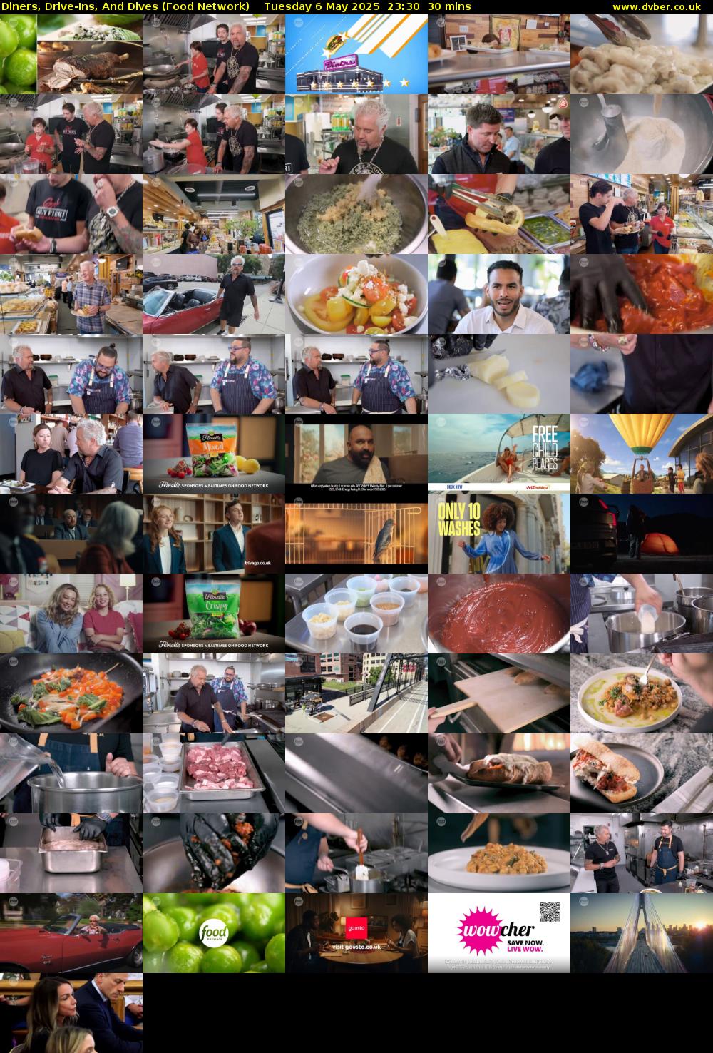Diners, Drive-Ins, And Dives (Food Network) Tuesday 6 May 2025 23:30 - 00:00