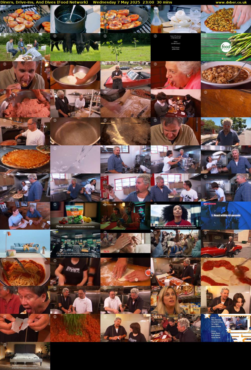 Diners, Drive-Ins, And Dives (Food Network) Wednesday 7 May 2025 23:00 - 23:30