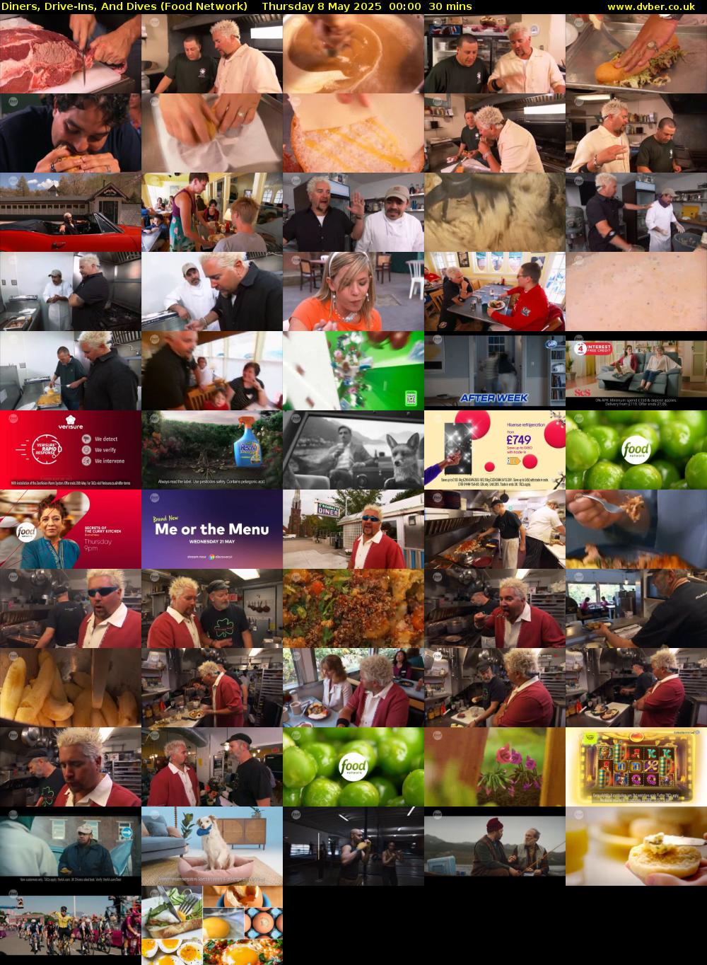 Diners, Drive-Ins, And Dives (Food Network) Thursday 8 May 2025 00:00 - 00:30
