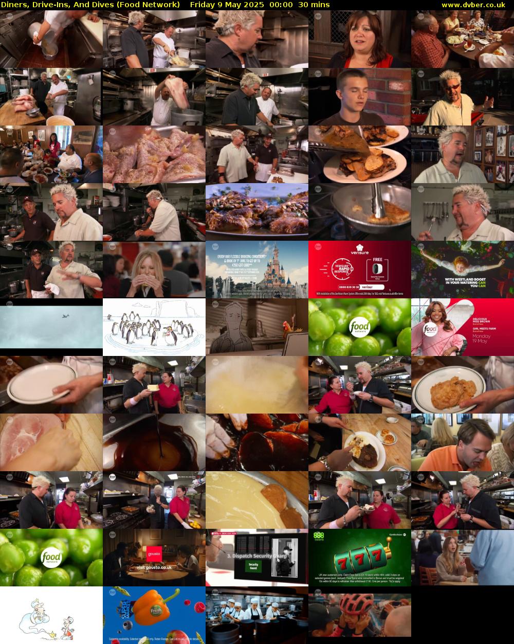 Diners, Drive-Ins, And Dives (Food Network) Friday 9 May 2025 00:00 - 00:30