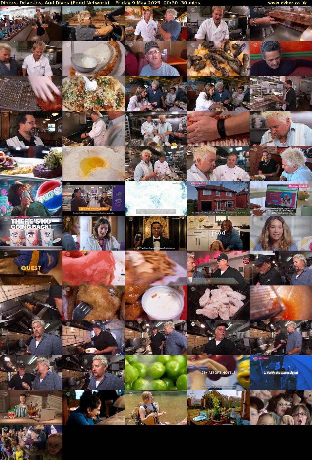 Diners, Drive-Ins, And Dives (Food Network) Friday 9 May 2025 00:30 - 01:00