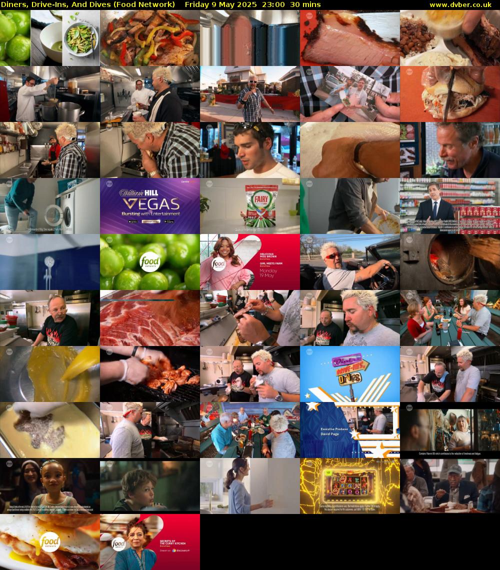 Diners, Drive-Ins, And Dives (Food Network) Friday 9 May 2025 23:00 - 23:30