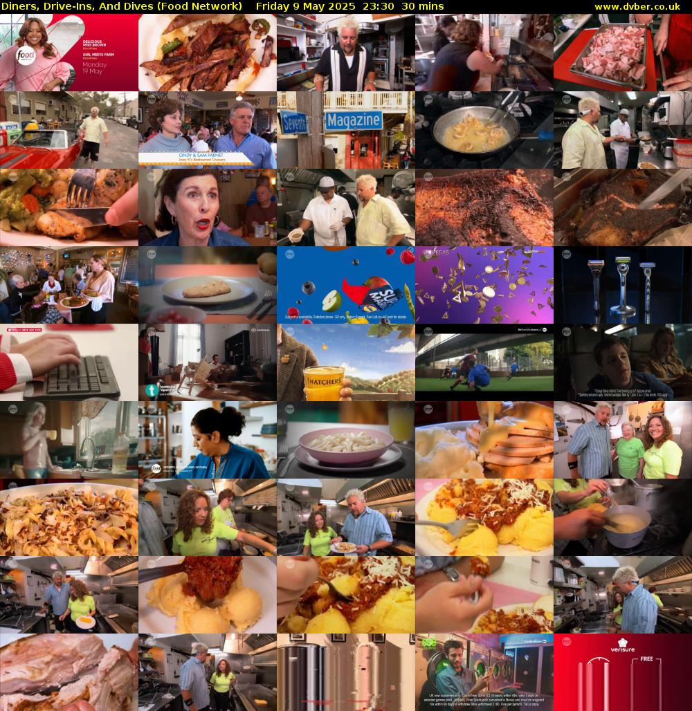 Diners, Drive-Ins, And Dives (Food Network) Friday 9 May 2025 23:30 - 00:00